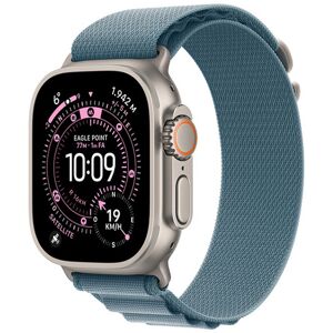 Apple Watch Ultra 3 GPS + Cellular 49mm Cassa Titanio con Alpine Loop Blu Chiaro - Medium Apple Watch Ultra 3 GPS + Cellular 49mm Cassa Titanio con Alpine Loop Blu Chiaro - Medium