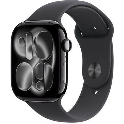Apple Watch Series 11 GPS 46mm Cassa Alluminio Jet Black con Sport Band Nero - M/L Apple Watch Series 11 GPS 46mm Cassa Alluminio Jet Black con Sport Band Nero - M/L
