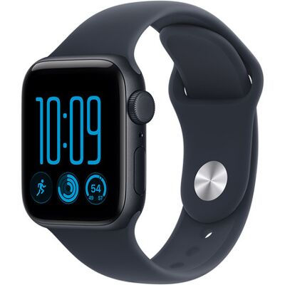 Apple Watch SE (3nd generation) SE 3 GPS + Cellular, Cassa 40 mm in alluminio mezzanotte con Cinturino Sport blu marino - S/M Apple Watch SE (3nd generation) SE 3 GPS + Cellular, Cassa 40 mm in alluminio mezzanotte con Cinturino Sport blu marino - S/M