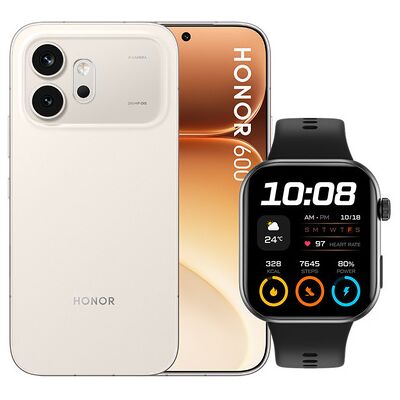 Honor 600 + Smartwatch CHOICE Watch 2i 16,7 cm (6.57'') Doppia SIM Android 16.0 5G USB tipo-C 8 GB 256 GB 6400 mAh Oro Honor 600 + Smartwatch CHOICE Watch 2i 16,7 cm (6.57'') Doppia SIM Android 16.0 5G USB tipo-C 8 GB 256 GB 6400 mAh Oro