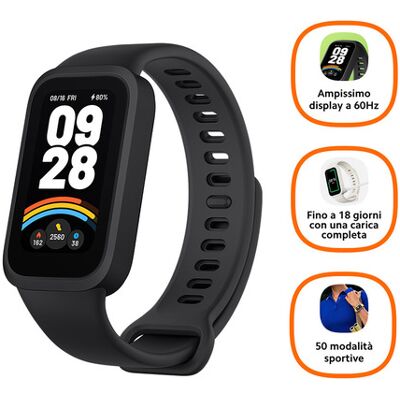 Xiaomi Smart Band 9 Active TFT Braccialetto per rilevamento di attività 3,73 cm (1.47'') Nero Xiaomi Smart Band 9 Active TFT Braccialetto per rilevamento di attività 3,73 cm (1.47'') Nero