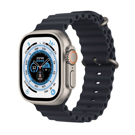 Apple Watch Ultra GPS + Cellular, 49mm Cassa in Titanio with Mezzanott