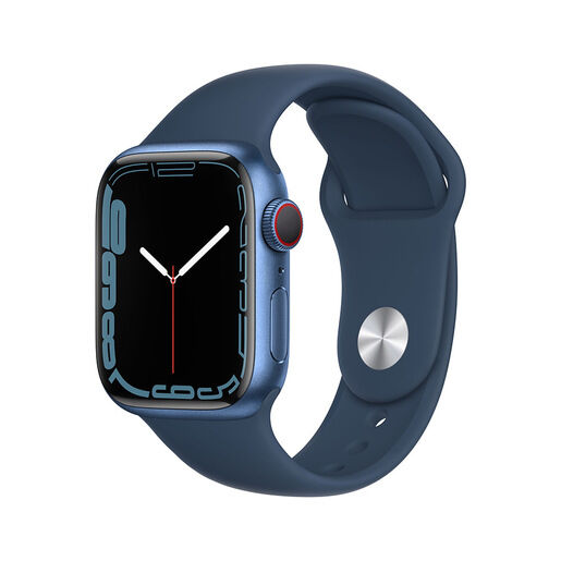 Apple Watch Series 7 GPS + Cellular, 41mm Cassa in Alluminio Blu con C