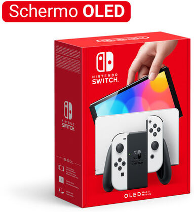 Nintendo Switch (modello Oled) Bianco, schermo 7 pollici