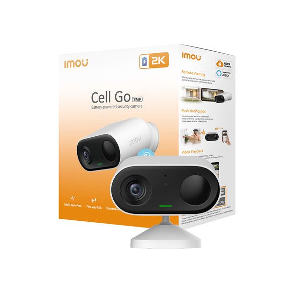 imou cell go kit - telecamera a batteria da 3mp 100% senza fili - funz