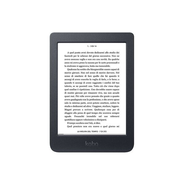 rakuten kobo nia lettore e-book touch screen 8 gb wi-fi nero