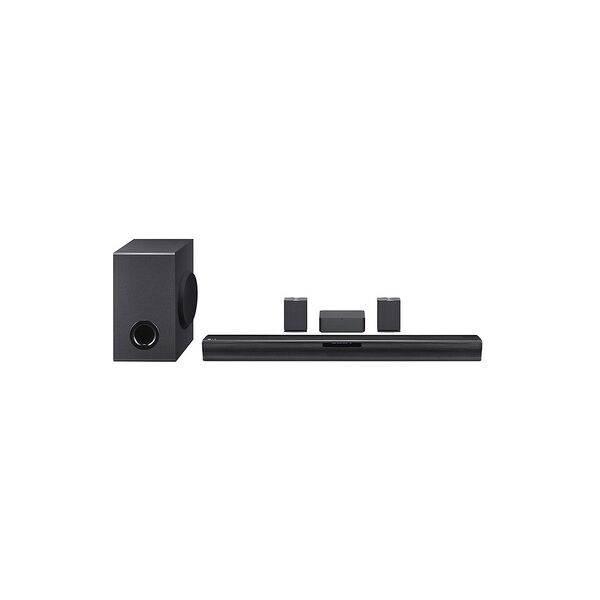 lg soundbar sqc4r 220w 4.1 canali, casse posteriori, dolby digital, su