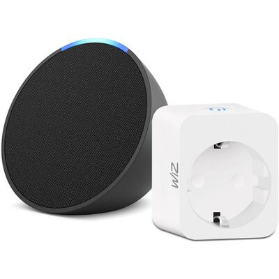 Amazon Echo Pop (1. Gen.) Antracite Smart Plug Wiz Amazon Echo Pop (1. Gen.) Antracite Smart Plug Wiz