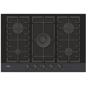 HAIER Series 4 HAVG75HB Nero Da incasso 74.5 cm Gas 5 Fornello(i)