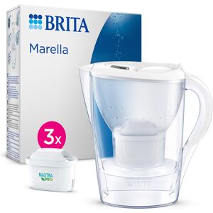 Brita Caraffa filtrante Marella bianca (2.4L) incl. 3 x filtri MAXTRA