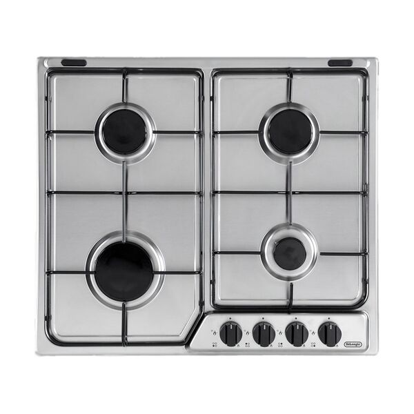 de’longhi yaf 46 asv piano cottura stainless steel da incasso gas 4 fo