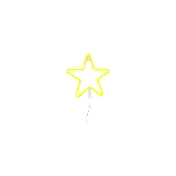 ginga star figura luminosa decorativa giallo led 1,61 w