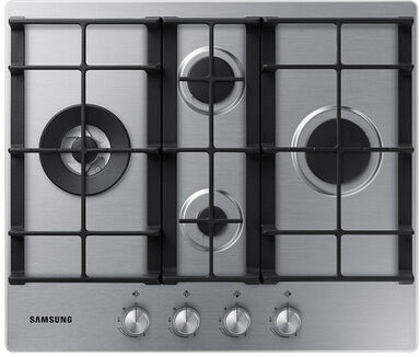 Samsung NA64H3031BS Piano cottura a gas 60cm 4 bruciatori Griglie in g