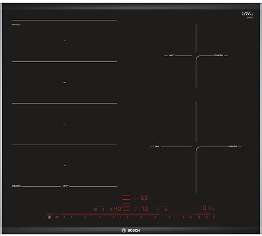 Bosch PXE675DC1E piano cottura Nero Da incasso 60 cm Piano cottura a i
