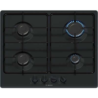 Bosch PGP6B6K80 - Nero - Piano cottura a gas Bosch PGP6B6K80 - Nero - Piano cottura a gas