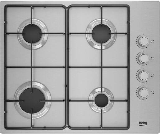 Beko HIGG641C3SX Acciaio inossidabile Da incasso 60 cm Gas 4 Fornello(