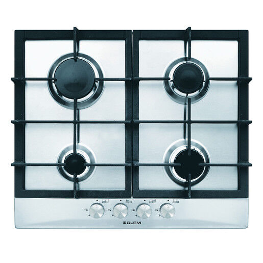 Glem GT64HIX piano cottura Acciaio inossidabile Incorporato Gas 4 Forn Glem GT64HIX piano cottura Acciaio inossidabile Incorporato Gas 4 Forn