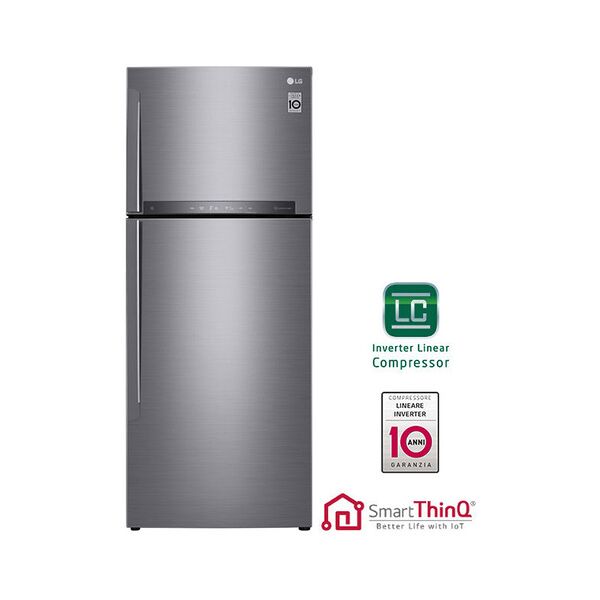 lg gtb574pzhzd doppia porta , platino, argento 438l