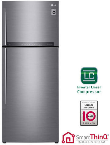 LG GTB574PZHZD Doppia porta , Platino, Argento 438L