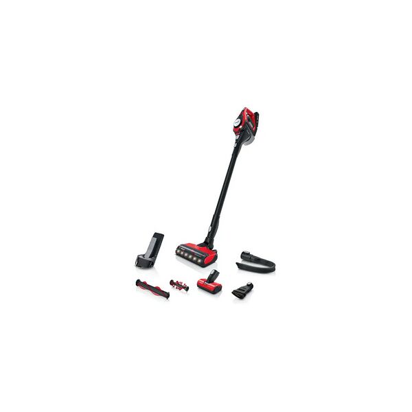 bosch serie 8 bbs8214pet aspirapolvere senza filo nero, rosso senza sa