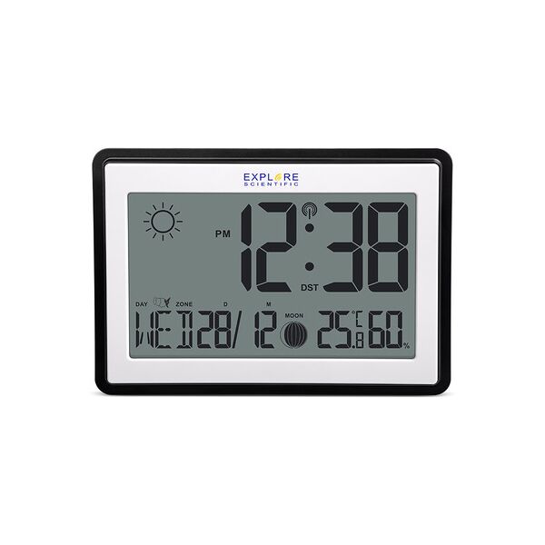 explore scientific rdc8002 stazione meteorologica digitale nero, bianc