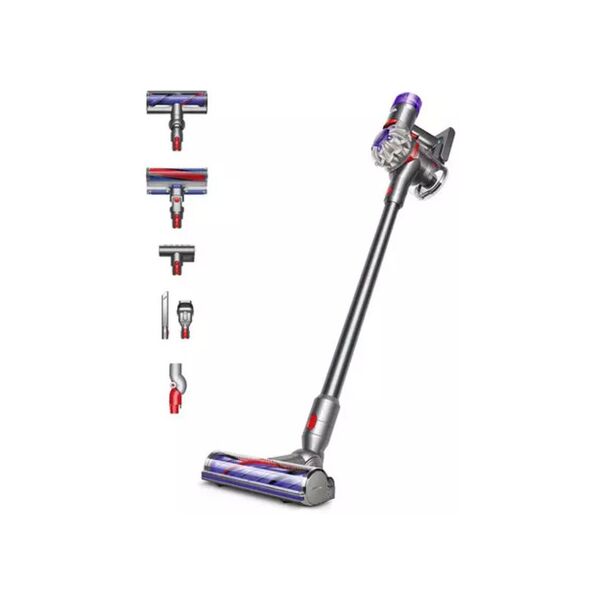 dyson v8 absolute aspirapolvere senza filo nichel, argento senza sacch