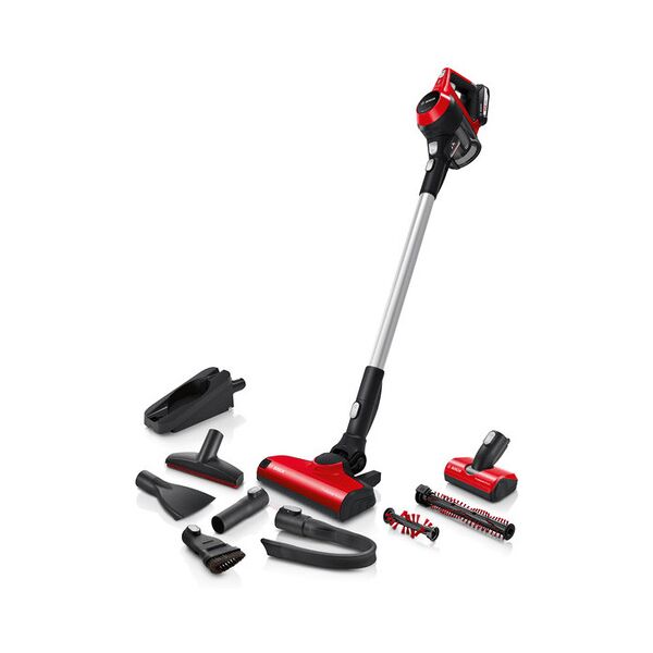 bosch serie 6 bbs61pet2 aspirapolvere senza filo rosso senza sacchetto