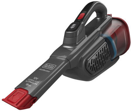 black & decker dustbuster aspirapolvere senza filo nero, rosso sacchet