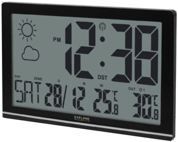 explore scientific rdc-8001 stazione meteorologica digitale nero lcd b