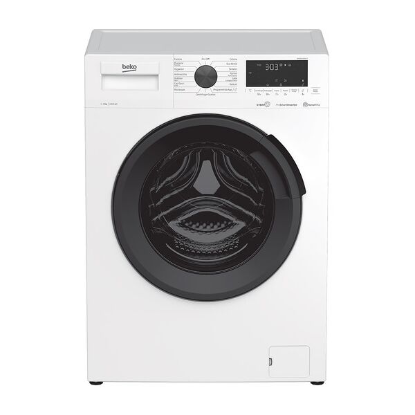 beko lavatrice a vapore wux81436ai-it, 8 kg, 1400 giri/min