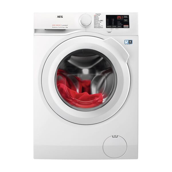 aeg l6fbi48w lavatrice caricamento frontale 8 kg 1351 giri/min bianco