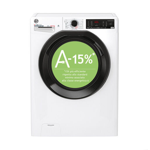 Hoover H-WASH&DRY 500, Lavasciuga 10/7kg, Classe A-15%/E, 1400 giri, H