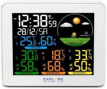 Explore Scientific OXS058 stazione meteorologica digitale Bianco Batte