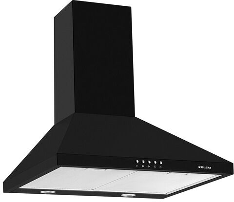 Glem Gas GHP645BK cappa aspirante Cappa aspirante a parete Nero 498 m³ Glem Gas GHP645BK cappa aspirante Cappa aspirante a parete Nero 498 m³