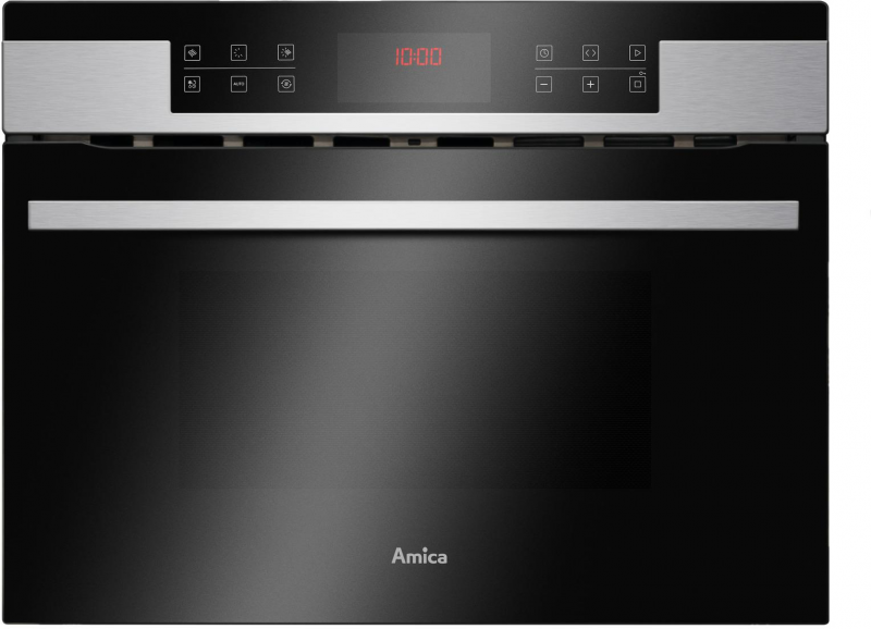 Amica Ebc841600e 44 L, Con Forno A Microonde, 13 Programmi Automatici, Cooldoor3, Acciaio Inossidabile (Ebc841600e)