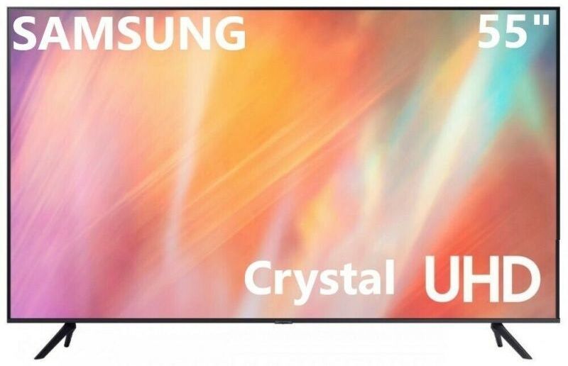 Samsung Tv 55" Sam 4k Uhd Smart Tv Bluetoot Lan Dlna Dvt2 Dvbs2 Hdr10+ New (Ue55au7192)