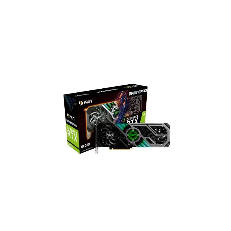 Palit Geforce Rtx 3070 Gamingpro 8g V1 Lhr Gddr6 - 3x Displayport / Hdmi (Ne63070019p2-1041a_promo)