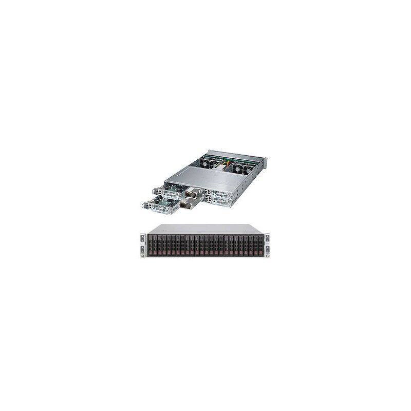 Supermicro Superserver 2027pr-Hc0tr Intel® C602 Lga 2011 (Socket R) Armadio (2u) Nero (Sys-2027pr-Hc0tr)