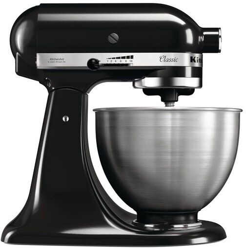 KitchenAid Classic Robot Da Cucina 275 W 4,3 L Nero, Metallico (5k45sseob)