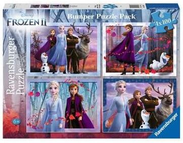 Ravensburger Puzzle 4x100 Bumper Pack. Frozen 2 (12885)