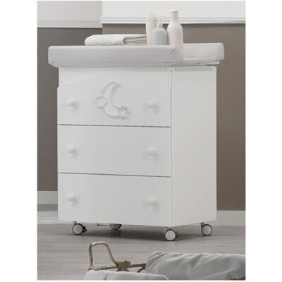 Bagnetto Fasciatoio Erbesi Moon Bianco Bagnetto Fasciatoio Erbesi Moon Bianco