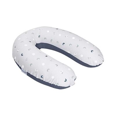 Cuscino allattamento Doomoo Buddy Blue Grey Moon Cuscino allattamento Doomoo Buddy Blue Grey Moon