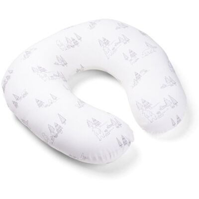 Cuscino Allattamento Multiuso Doomoo Softy - Grigio Cuscino Allattamento Multiuso Doomoo Softy - Grigio