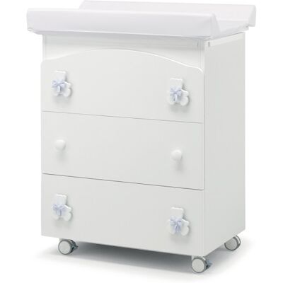 Bagnetto Fasciatoio Erbesi Dudù Bianco azzurro Bagnetto Fasciatoio Erbesi Dudù Bianco azzurro