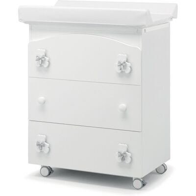Bagnetto Fasciatoio Erbesi Dudù Bianco grigio Bagnetto Fasciatoio Erbesi Dudù Bianco grigio