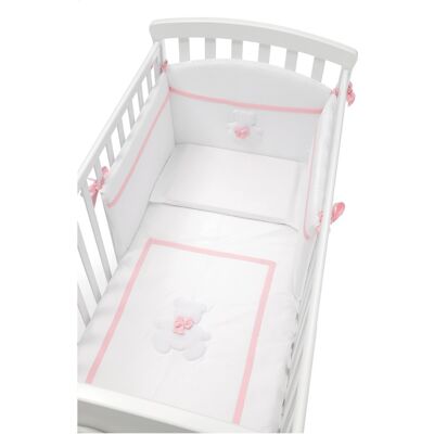 Completo Piumone Erbesi Dudù Bianco rosa Completo Piumone Erbesi Dudù Bianco rosa