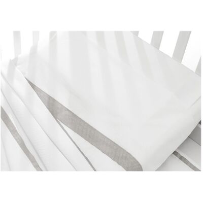 Set Lenzuola Lettino Erbesi Dudù Grigio Set Lenzuola Lettino Erbesi Dudù Grigio