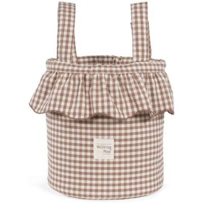 Borsa Bucket Pralinè Vichy - Walking Mum Moka Borsa Bucket Pralinè Vichy - Walking Mum Moka