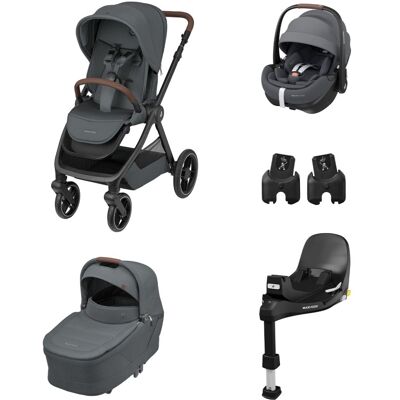 Maxi Cosi Trio Oxford + con Pebble 360 Pro² + Base FamilyFix 360 Pro e Adattatori OMAGGIO- Maxi-Cosi Twillic Graphite Maxi Cosi Trio Oxford + con Pebble 360 Pro² + Base FamilyFix 360 Pro e Adattatori OMAGGIO- Maxi-Cosi Twillic Graphite