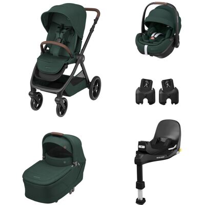 Maxi Cosi Trio Oxford + con Pebble 360 Pro² + Base FamilyFix 360 Pro e Adattatori OMAGGIO- Maxi-Cosi Twillic Green Maxi Cosi Trio Oxford + con Pebble 360 Pro² + Base FamilyFix 360 Pro e Adattatori OMAGGIO- Maxi-Cosi Twillic Green